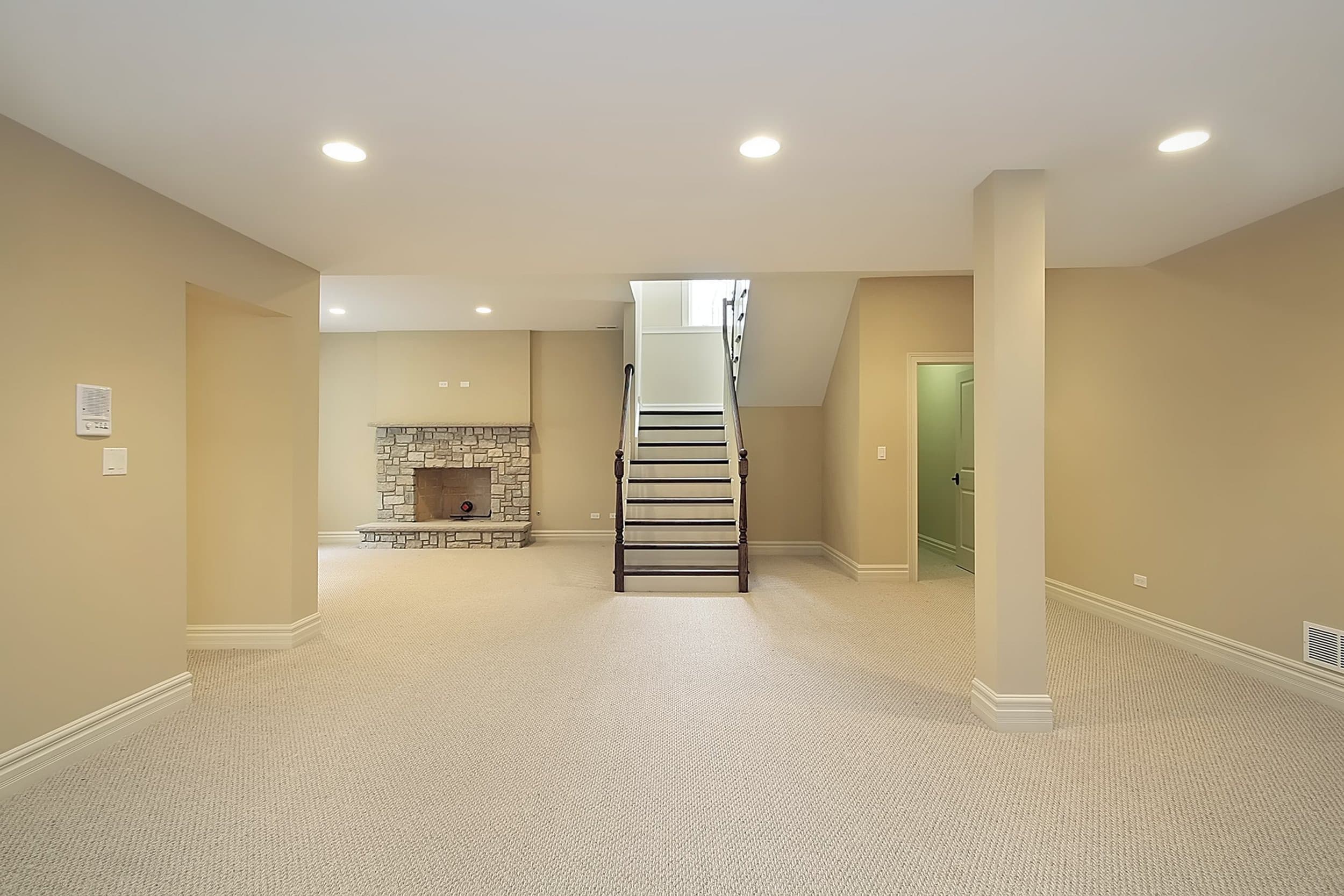 Expert basement refinishing team working on residential project in Bowie, MD