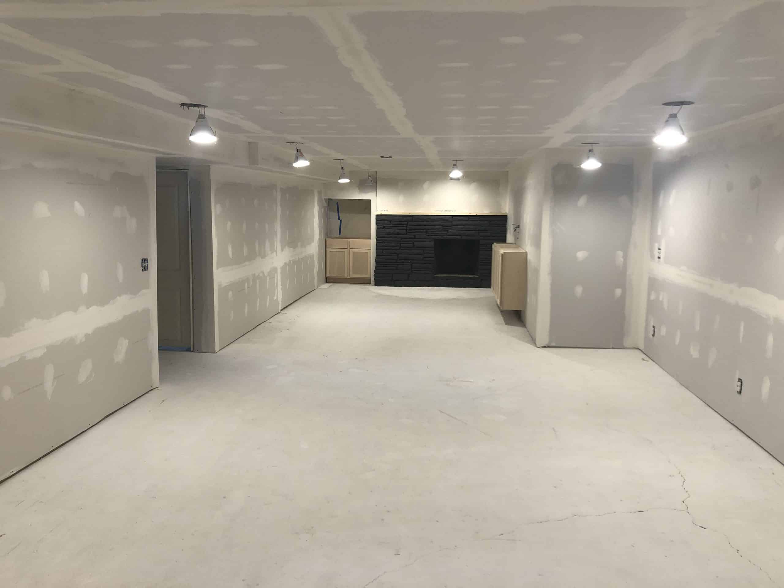 Professional basement wall finishing and painting services in Bowie, MD