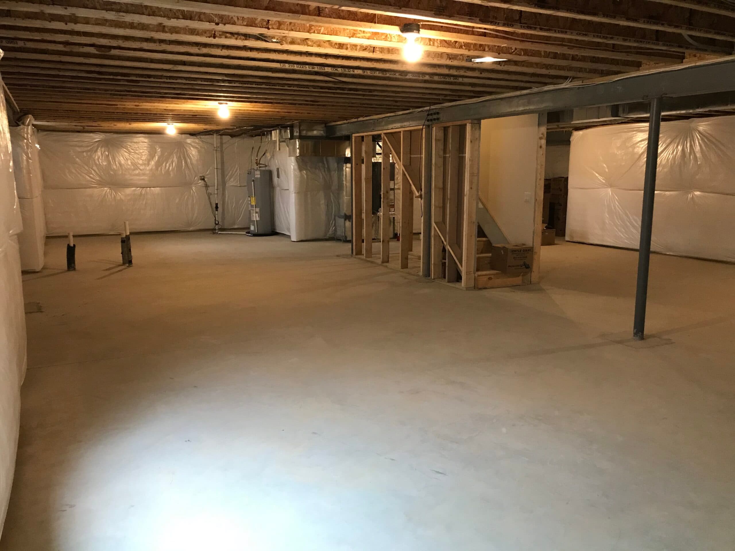 Star Quality Group basement finishing team working on residential project in Bowie, MD
